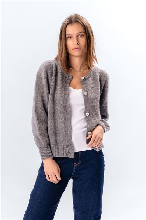 Anna Cardigan - Mørkegrå - L/XL - TeeShoppen