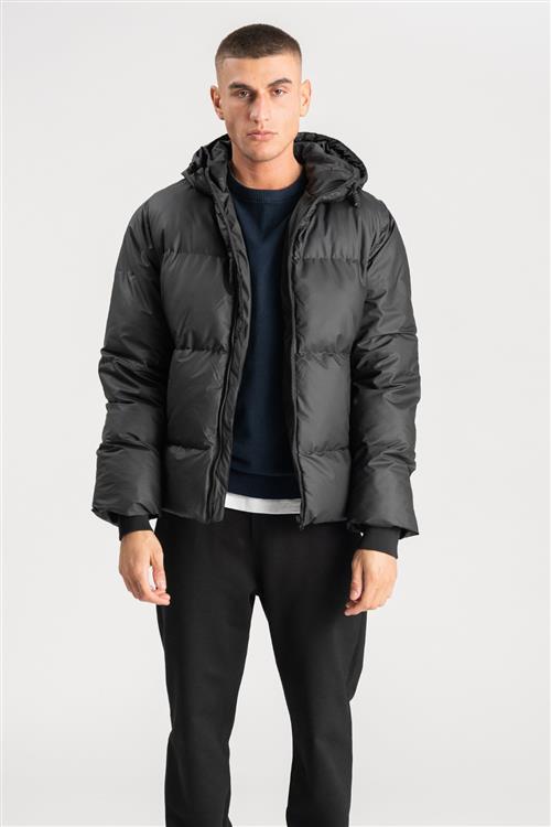 Coated Jakke - Sort - Herre - L - TeeShoppen