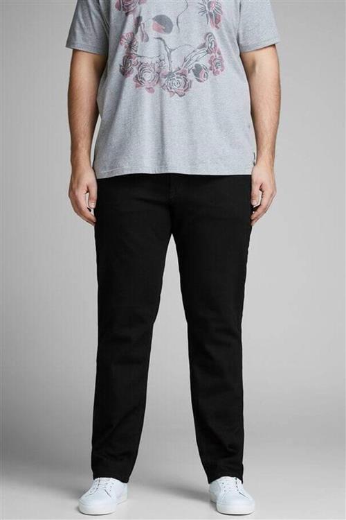 Tim Original Jeans Plus Size - Sort denim - Regular fit - Herre - 44/36 - Jack & Jones