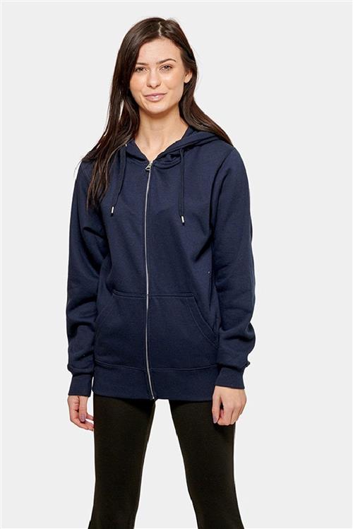 Basic zip hoodie - Dark Navy - Dame - L - TeeShoppen