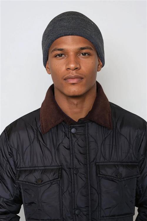 Classic beanie - Merleret Grå - One Size - TeeShoppen