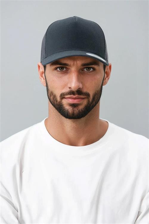 Retro Trucker Cap - Black - One Size - Flexfit