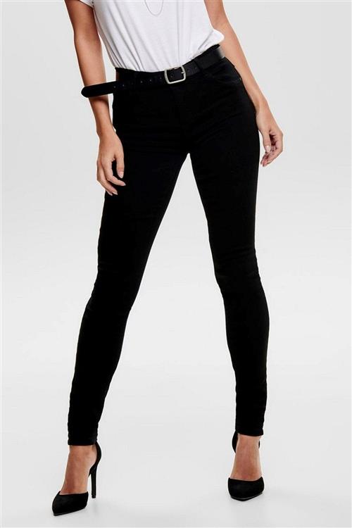 Rain skinny jeans - Sort - Dame - XL/30 - ONLY