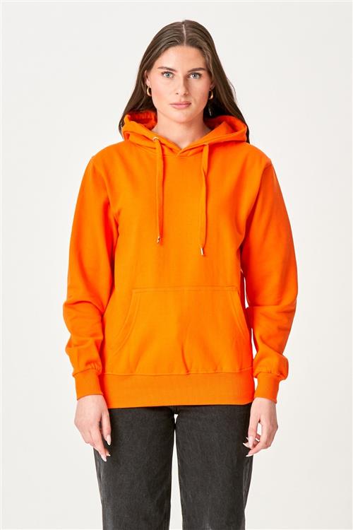 Oversized Hoodie - Orange - Dame - XL - TeeShoppen