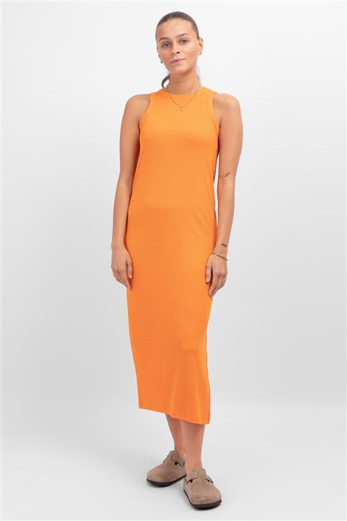 Line Sommer Kjole - Persimmon Orange - L - ONLY