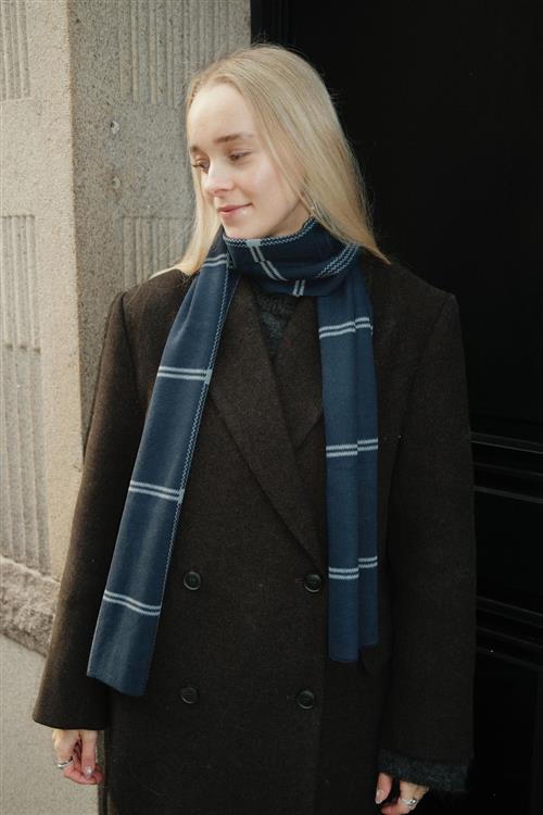 Halstørklæde - Navy Stripes - One Size - TeeShoppen