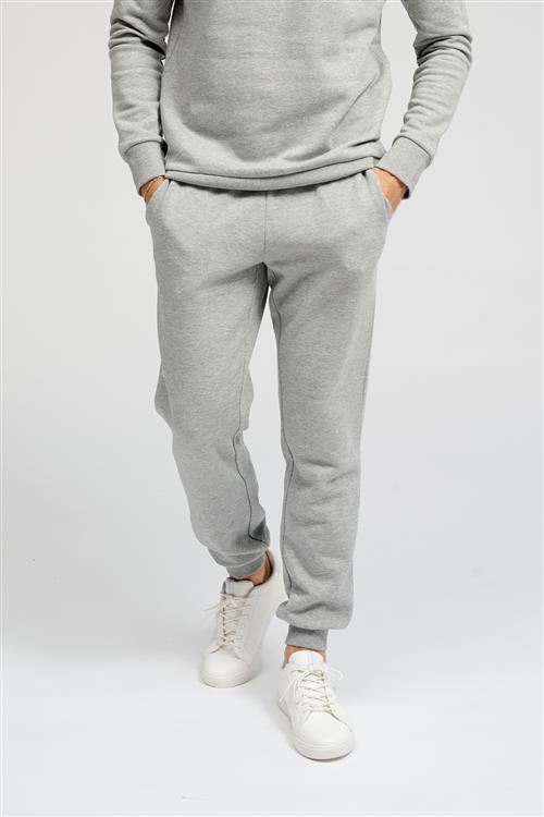 Basic Sweatpants - Lys Grå Melange - Herre - L - TeeShoppen