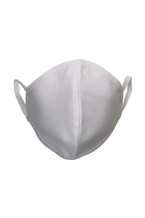 Stofmaske - Hvid (bomuld) - One Size - TeeShoppen