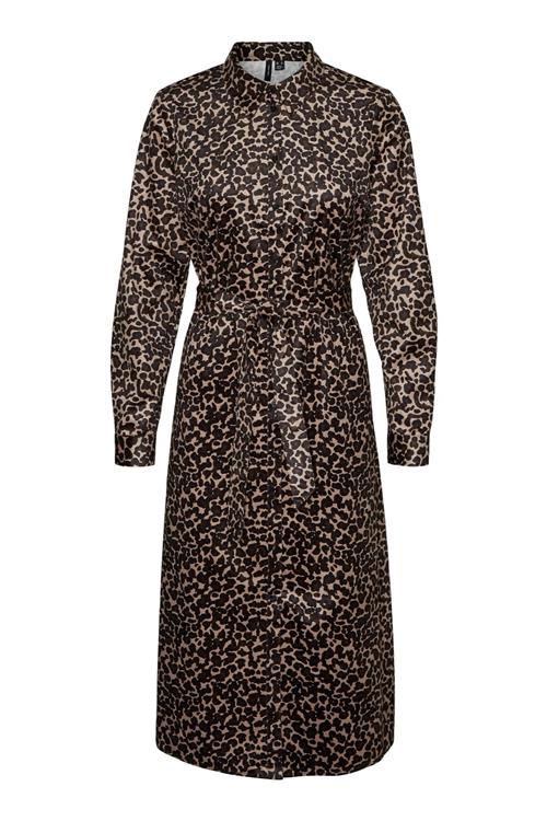 Ida Calf Skjorte Kjole - Leo Silver Mink - XS - Vero Moda