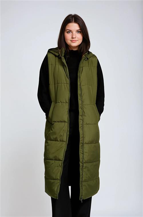 Rebecca Vest - Mørkegrøn - Dame - M - TeeShoppen