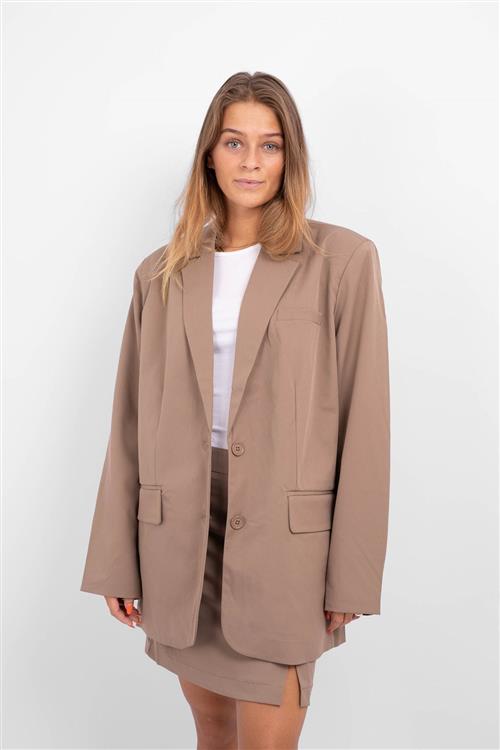 Size Oversized Blazer - Fossil - XL - PIECES