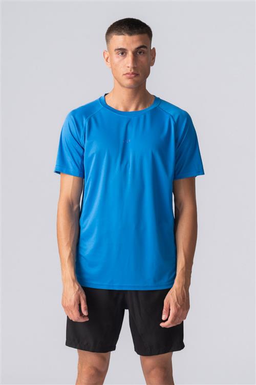 Trænings T-shirt - Blå - Herre - 2XS - TeeShoppen