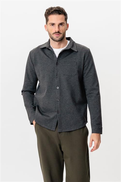 Performance Overshirt - Meleret Grå - 2XL - TeeShoppen