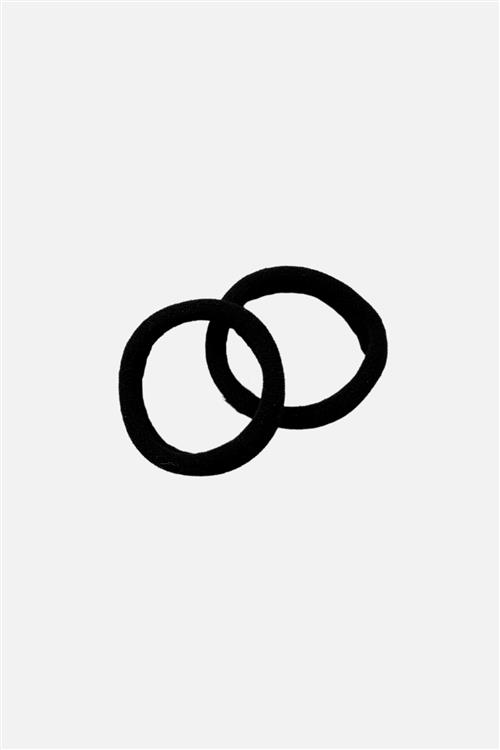 Hårelastik - Sort (1 stk.) (Sample) - One-Size - TeeShoppen