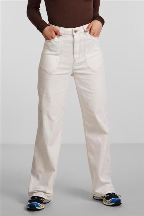 Noah Ultra High-waist Jeans - Hvid - Dame - 30/30 - PIECES
