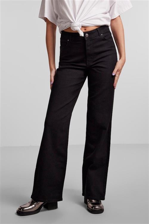 Peggy Wide Jeans - Sort - XL - PIECES