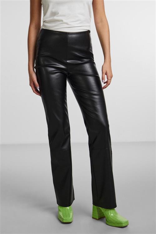Molla High Waist Bukser - Sort - S - PIECES