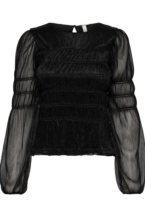 Fallon Wenda Bluse - Sort - M - ONLY