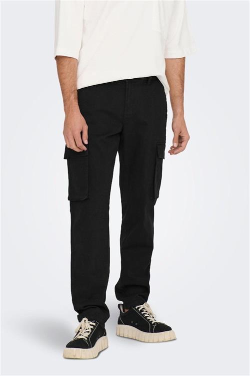 Next Cargo Pants - Sort - Herre - 32/32 - Only & Sons
