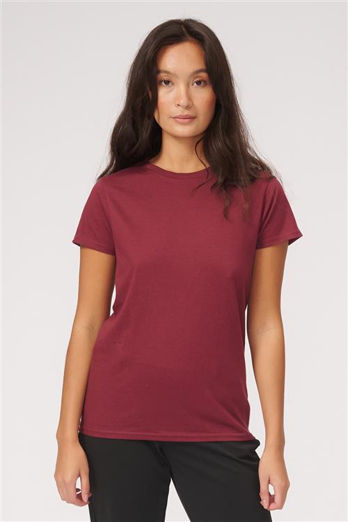 Basic T-shirt - Bordeaux - M - TeeShoppen