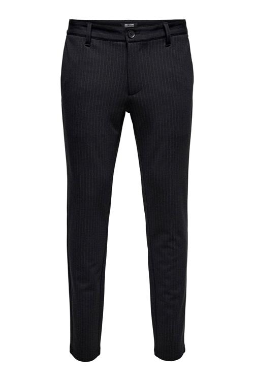 Mark Pants - Stribet Sort - Herre - 36/32 - Only & Sons