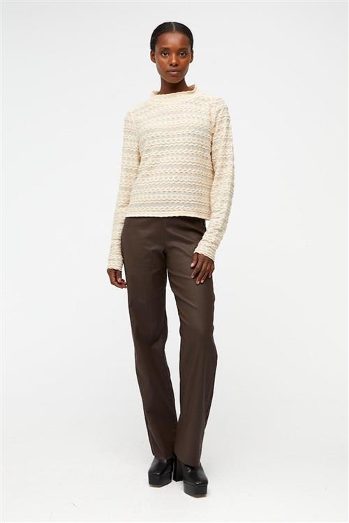 Runa Langærmet Bluse - Sandshell - M - Object