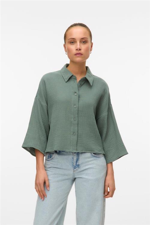 Natali Crop Shirt - Laurel Wreath - 2XL - Vero Moda