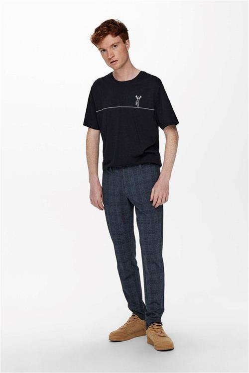 Mark Check Bukser - Dress Blue - Herre - 32/30 - Only & Sons