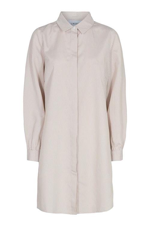 Ulrikke Shirt - Sand Hvid Stribet - Dame - L - Liberté