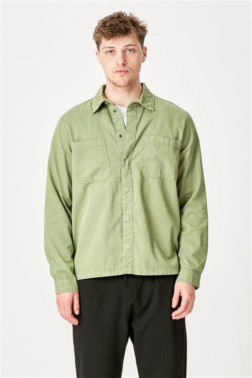 Alex Skjorte Regular Fit - Lys Olivengrøn - Regular fit - L - TeeShoppen