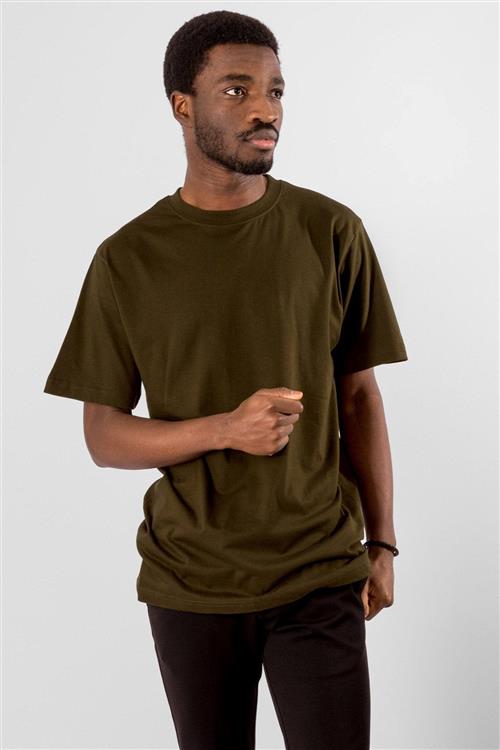 Oversized T-shirt - Oliven - Herre - 2XL - TeeShoppen