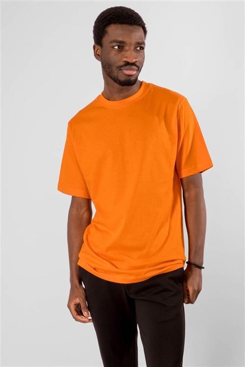 Oversized T-shirt - Orange - Herre - L - TeeShoppen