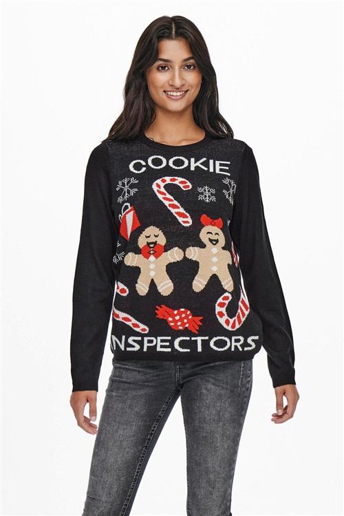 Joy Julestrik - Sort - Dame - S - ONLY