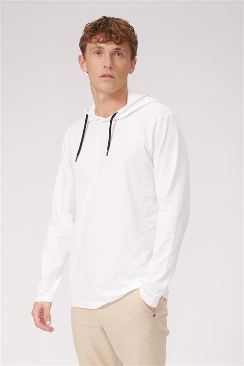 Light hoodie - Hvid - Herre - 2XL - TeeShoppen