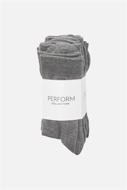 Strømper 10-Pak - Gråmeleret (FS) - One Size - TeeShoppen