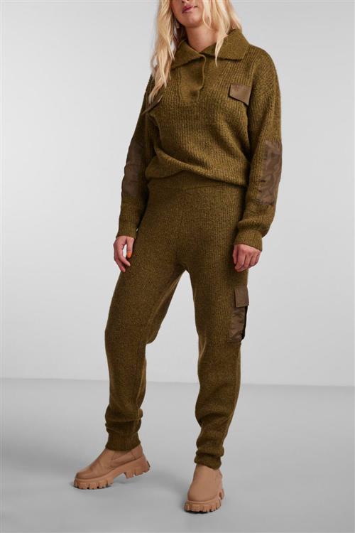 Naura Knit Pants - Fir Green - M - PIECES