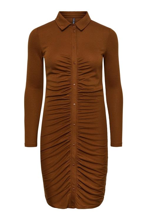 Norma Long Sleeve Dress - Brun - Dame - L - PIECES