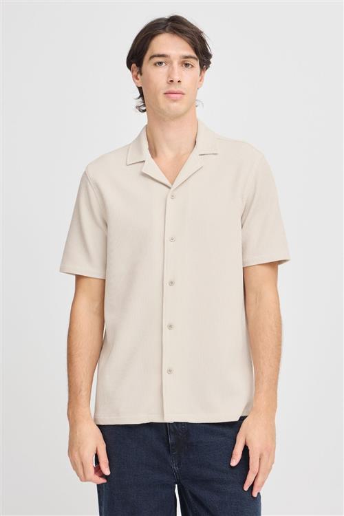 Strikket Skjorte - Beige - XL - TeeShoppen