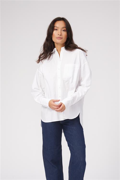 Relaxed Shirt - Hvid - Dame - L - TeeShoppen