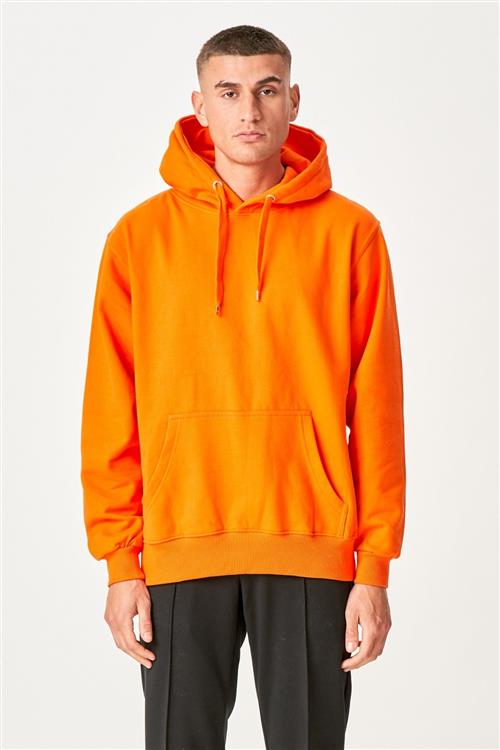 Basic Hoodie - Orange - Herre - 3XL - TeeShoppen