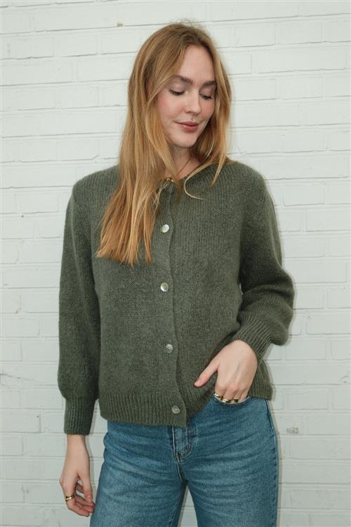 Anna Cardigan - Mørkegrøn - L/XL - TeeShoppen