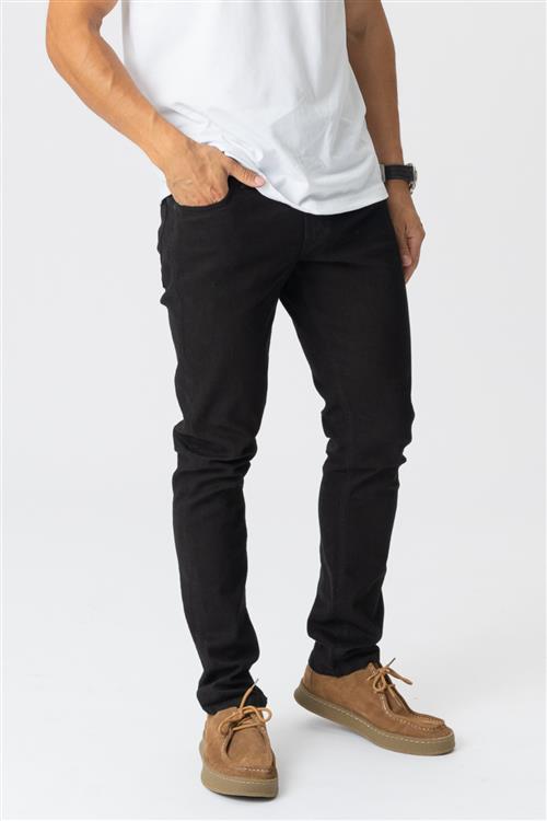 Originale Performance Jeans (Slim) - Black Denim - Slim fit - Herre - 32/34 - TeeShoppen