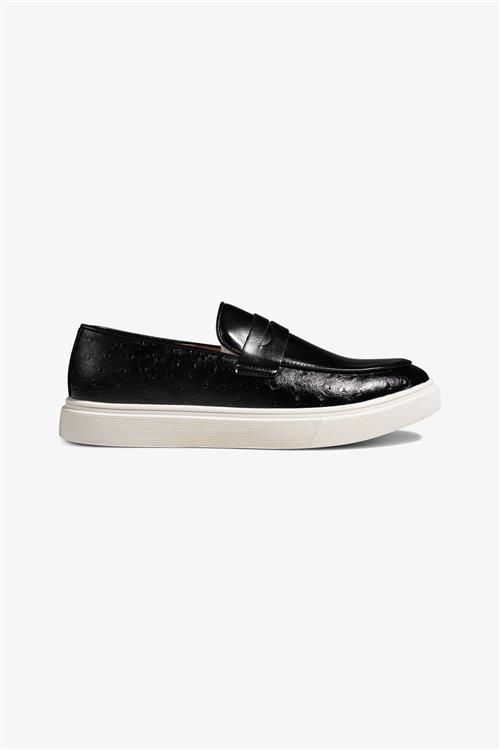 Loafers Læder - Sort - 46 - TeeShoppen