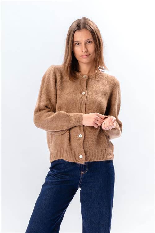 Anna Cardigan - Brun - S/M - TeeShoppen