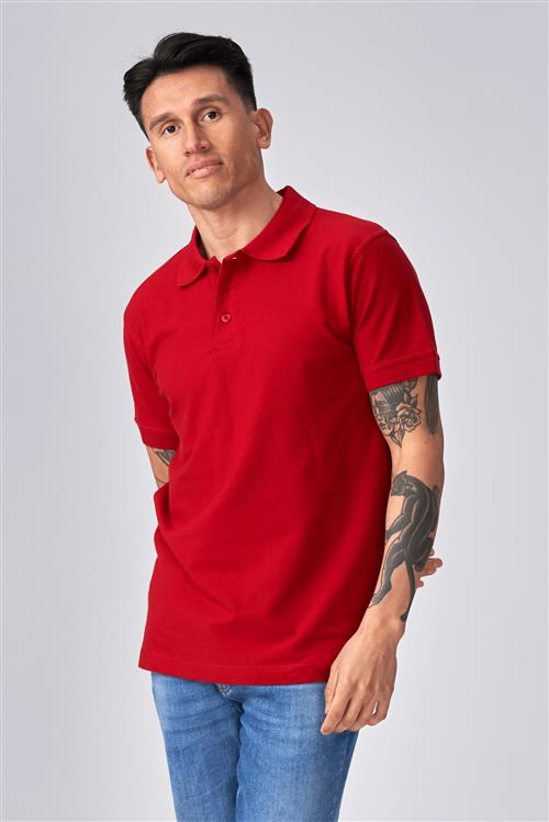 Basic Polo - Rød - Herre - XL - TeeShoppen