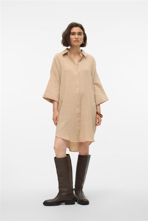 Natali Oversized Skjorte - Irish Cream - M - Vero Moda