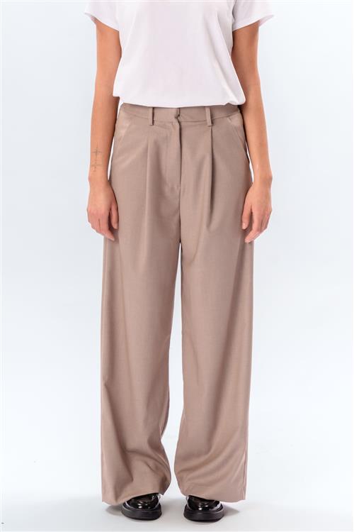 Nadia Pants - Beige - L - TeeShoppen