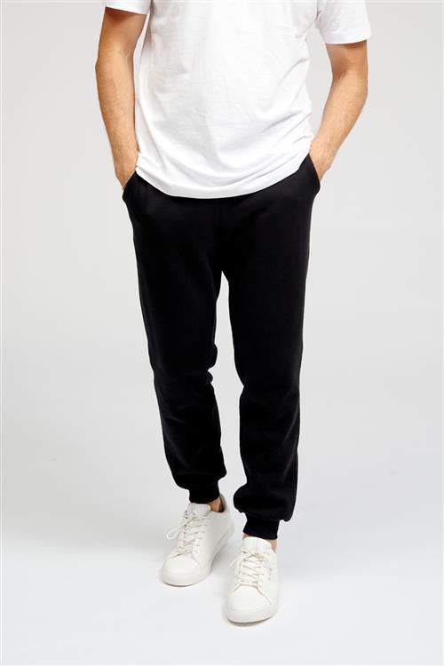 Basic Sweatpants - Sort - Herre - L - TeeShoppen