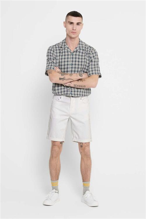 Ply Stretch Shorts - Hvid - Herre - 29 - Only & Sons