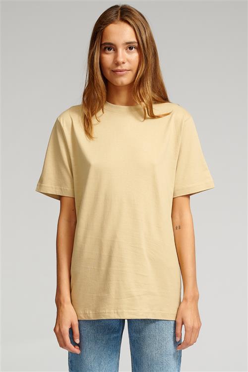 Oversized T-shirt - Sand (dame) - Dame - M - TeeShoppen